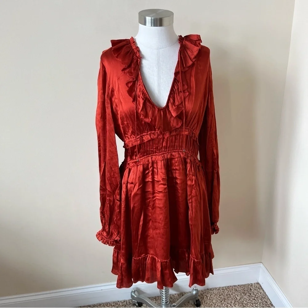 Ulla Johnson Callista silk ruffle dress 17493